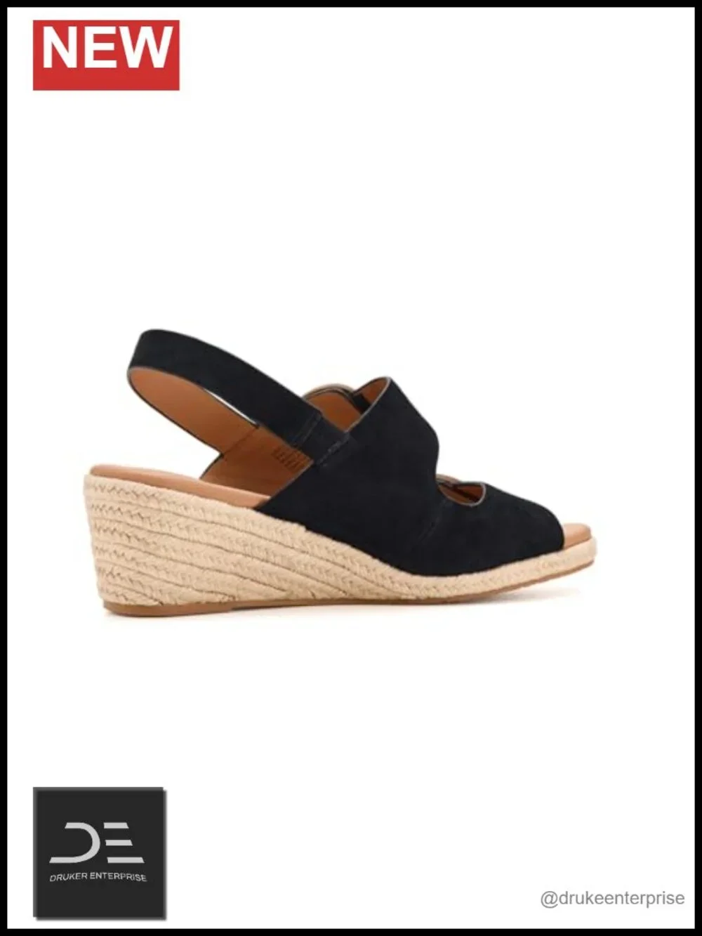 Espadrille Wedge Sandals Leather Lining Slingback